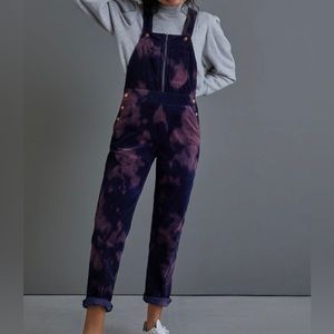 Anthropologie The Wanderer Tie Dye Relaxed Overalls Size 31